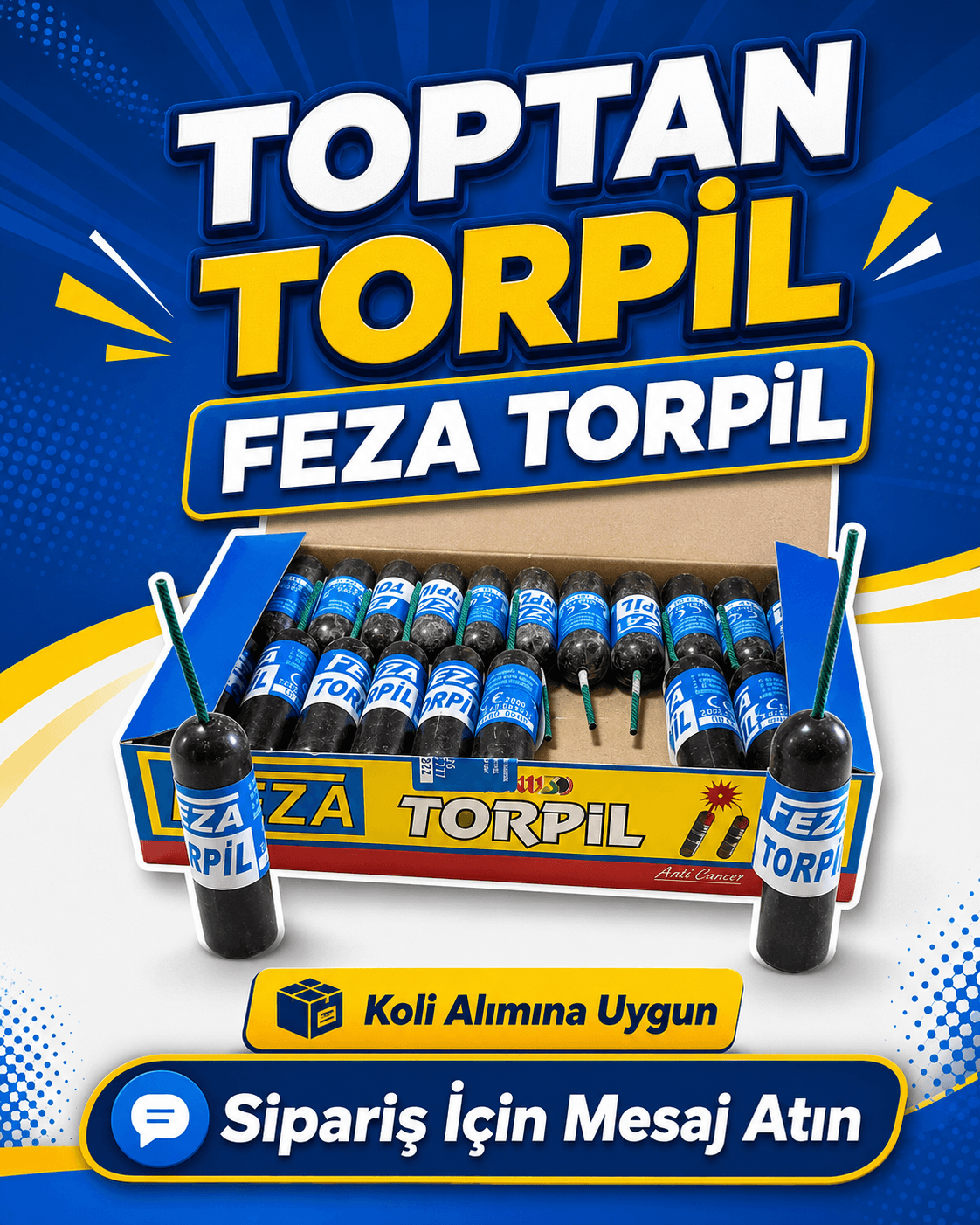 Torpil koli görseli - 100 adet torpil paketi