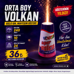 Organizasyon Orta Boy Volkan Koli Satışı - Venüs marka 240 adetlik koli